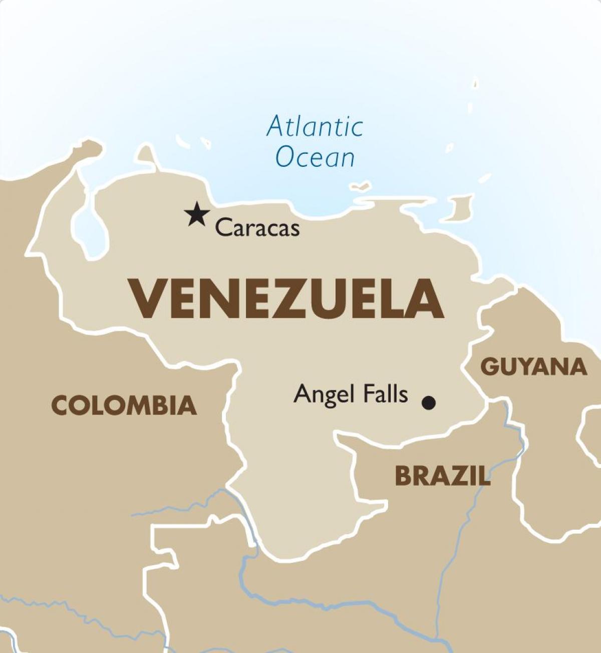 Capitale Del Venezuela Mappa 
