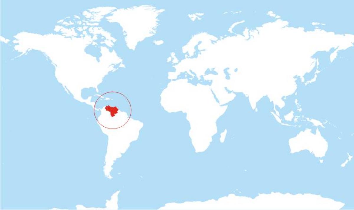 mappa del venezuela posizione nel mondo