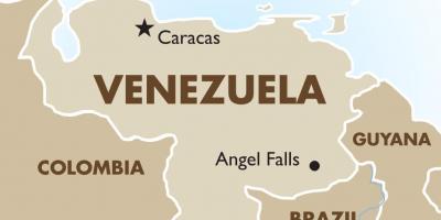Venezuela capitale mappa