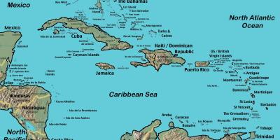Isole al largo del venezuela mappa