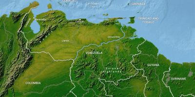 Mappa del venezuela, geografia
