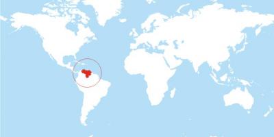 Mappa del venezuela posizione nel mondo